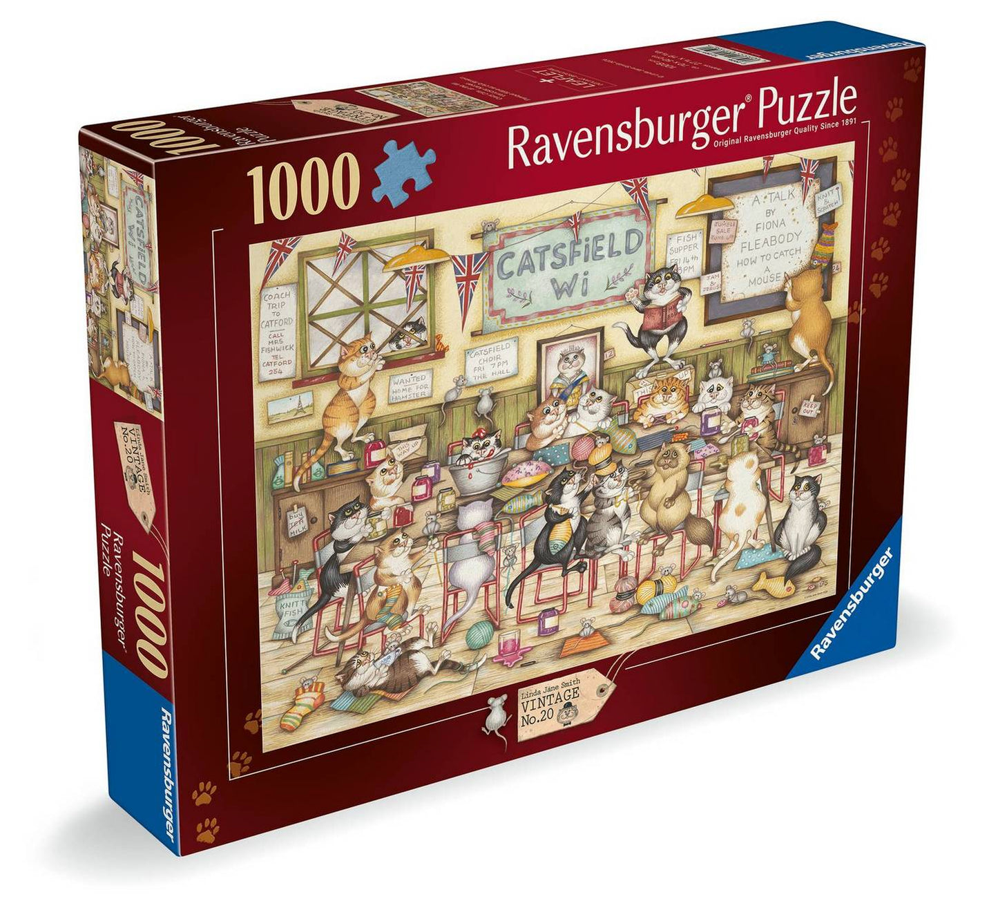 Ravensburger - Crazy Cats - At the WI - 1000 Piece Jigsaw Puzzle