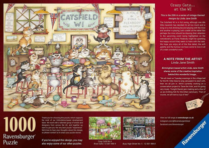 Ravensburger - Crazy Cats - At the WI - 1000 Piece Jigsaw Puzzle