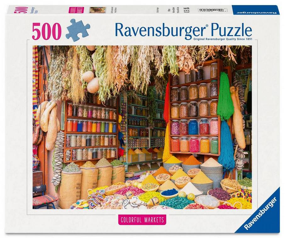 Ravensburger - Colourful Spices & Herbs Morocco - 500 Piece Jigsaw Puzzle