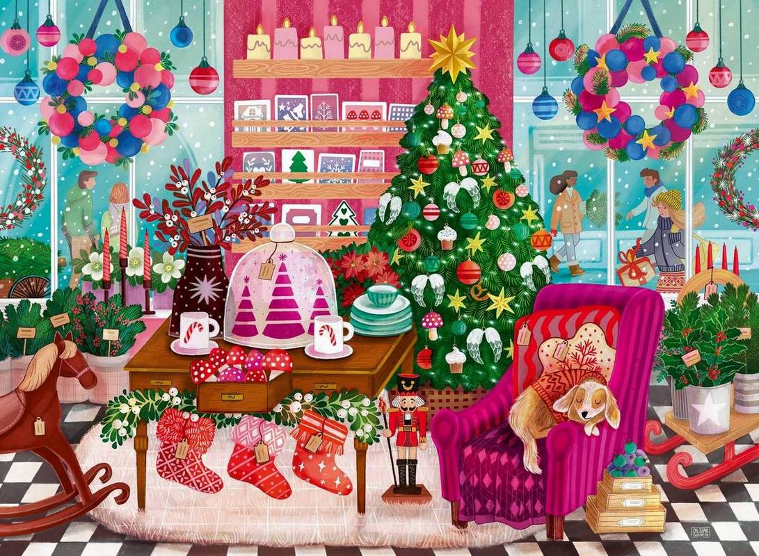 Ravensburger - Christmas Shop - 500 Piece Jigsaw Puzzle