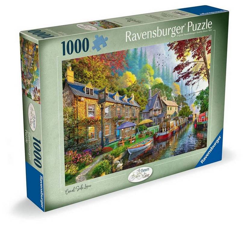 Ravensburger - Down the Lane No 6 - Canal side Lane - 1000 Piece Jigsaw Puzzle