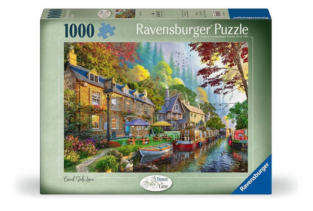 Ravensburger - Down the Lane No 6 - Canal side Lane - 1000 Piece Jigsaw Puzzle
