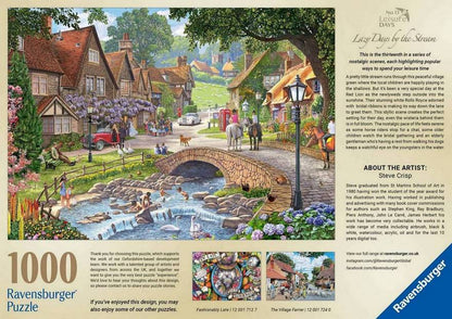Ravensburger - Leisure Days No 13 - By the Stream - 1000 Piece Jigsaw Puzzle