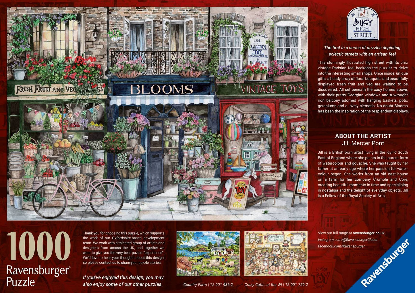 Ravensburger - Busy High Street No 1 - 1000 Piece Jigsaw Puzzle