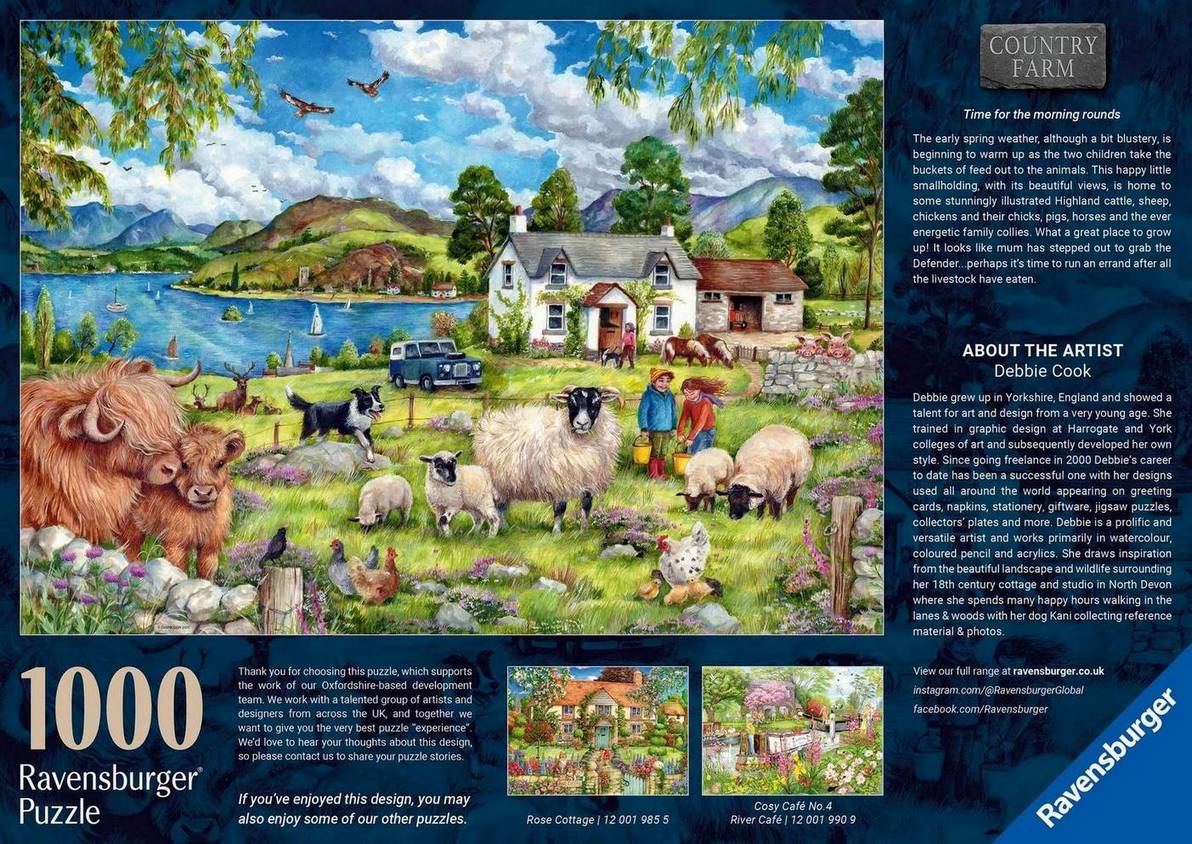 Ravensburger - Country Farm - 1000 Piece Jigsaw Puzzle