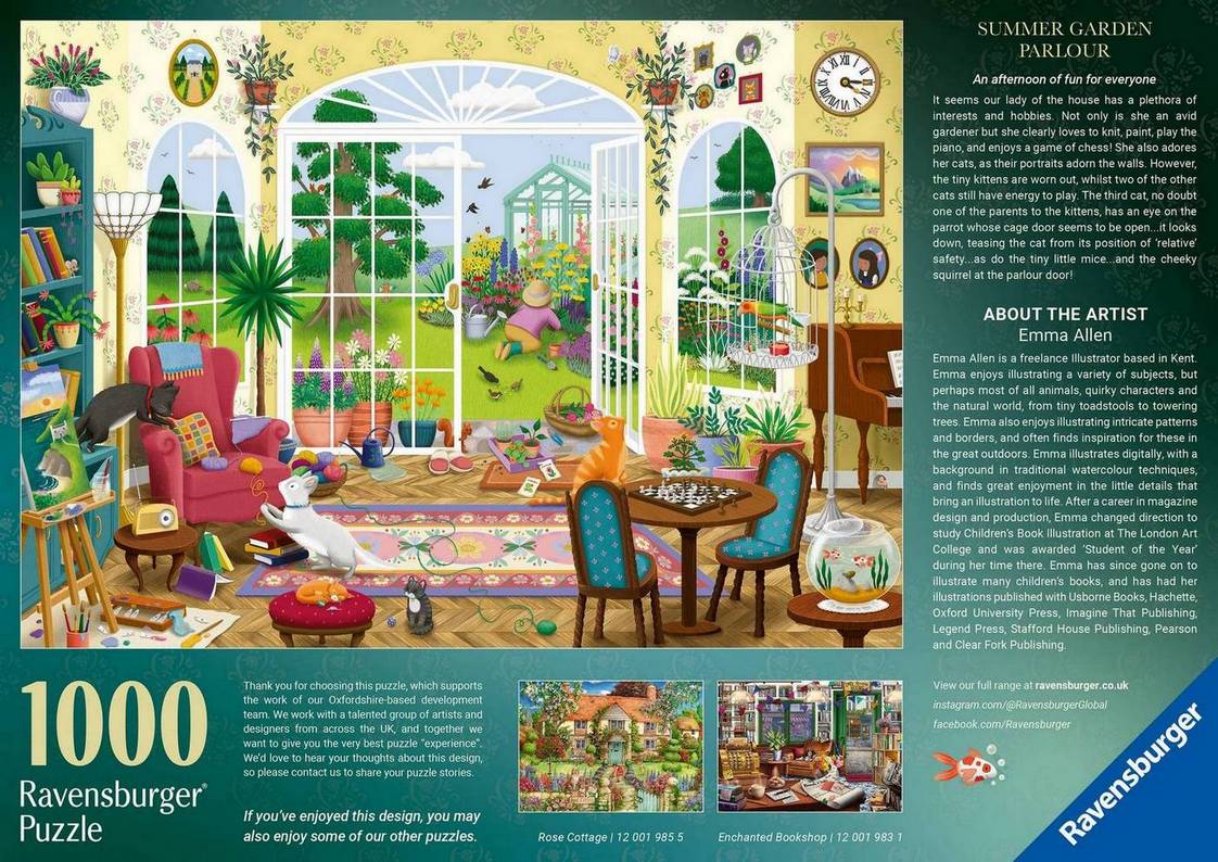 Ravensburger - Summer Garden Parlour - 1000 Piece Jigsaw Puzzle