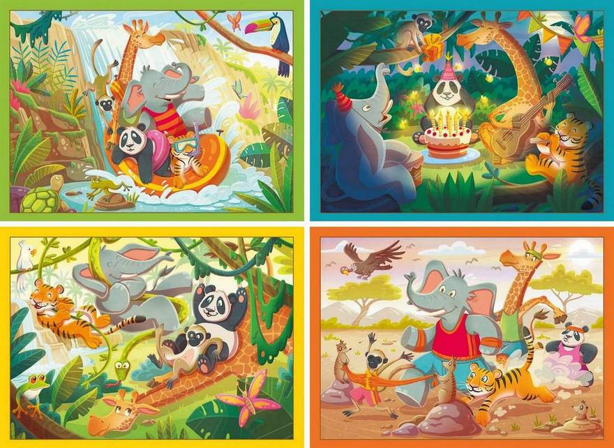 Ravensburger - Speedy Puzzle Animals - 4 x 35 Piece Jigsaw Puzzle