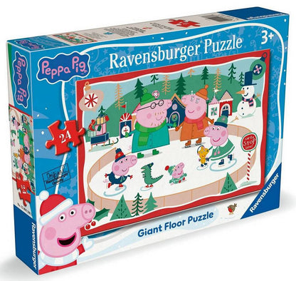 Ravensburger - Peppa Pig Christmas Giant Floor Puzzle - 24 Piece Giant Floor Puzzle