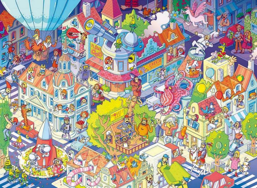 Ravensburger - A Day in Chaosville - 100XXL Piece Jigsaw Puzzle