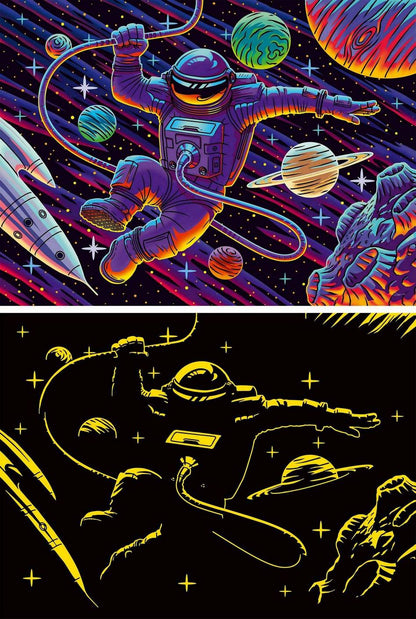 Ravensburger - Outer Space Adventure - Glow in the Dark - 200XXL Piece Jigsaw Puzzle