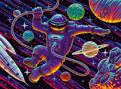 Ravensburger - Outer Space Adventure - Glow in the Dark - 200XXL Piece Jigsaw Puzzle