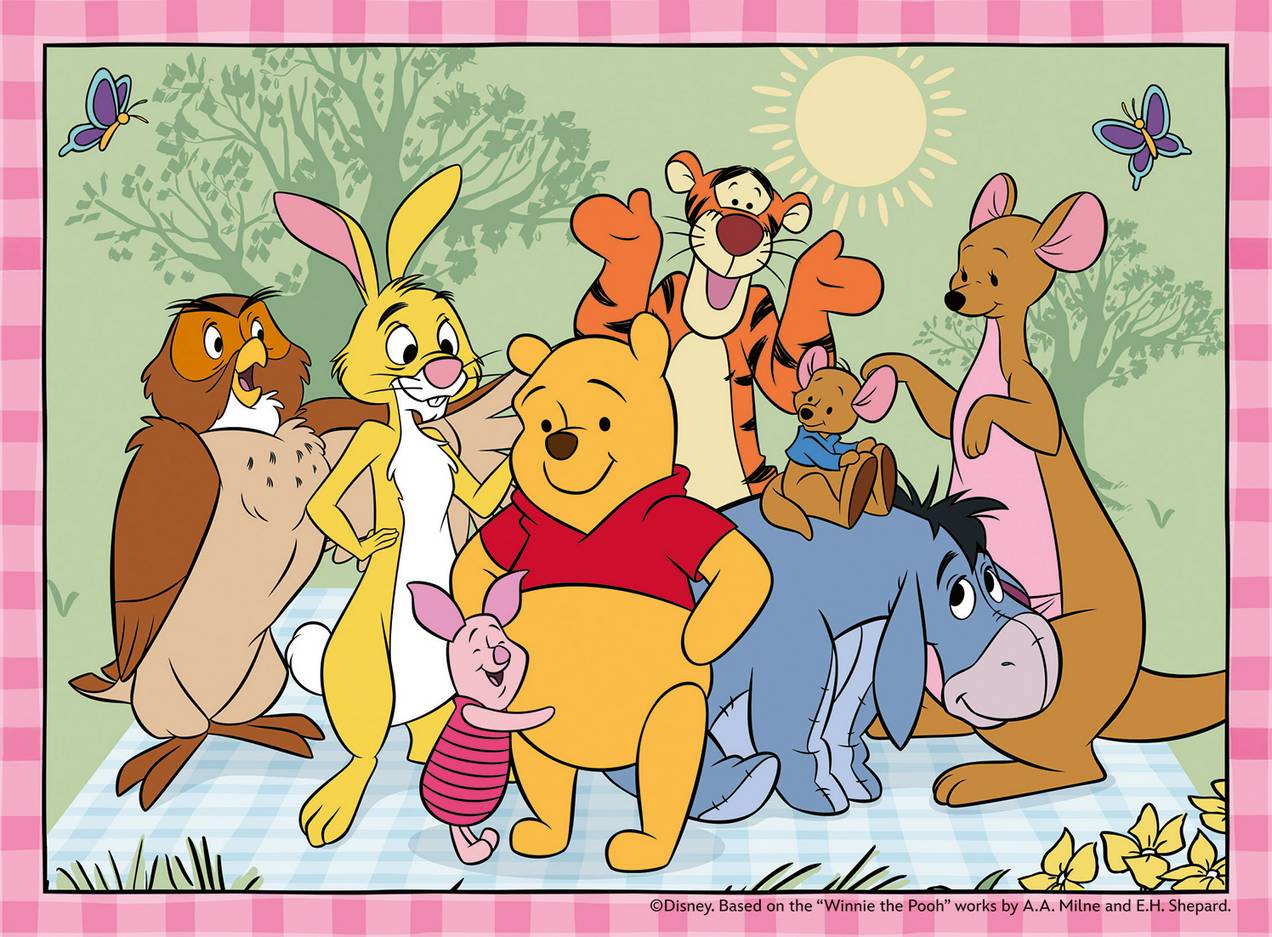 Ravensburger - Winnie the Pooh - 4 in a Box Jigsaw Puzzle