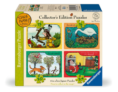Ravensburger - Gruffalo & Friends Collection - Stickman - 4 in a Box Jigsaw Puzzle