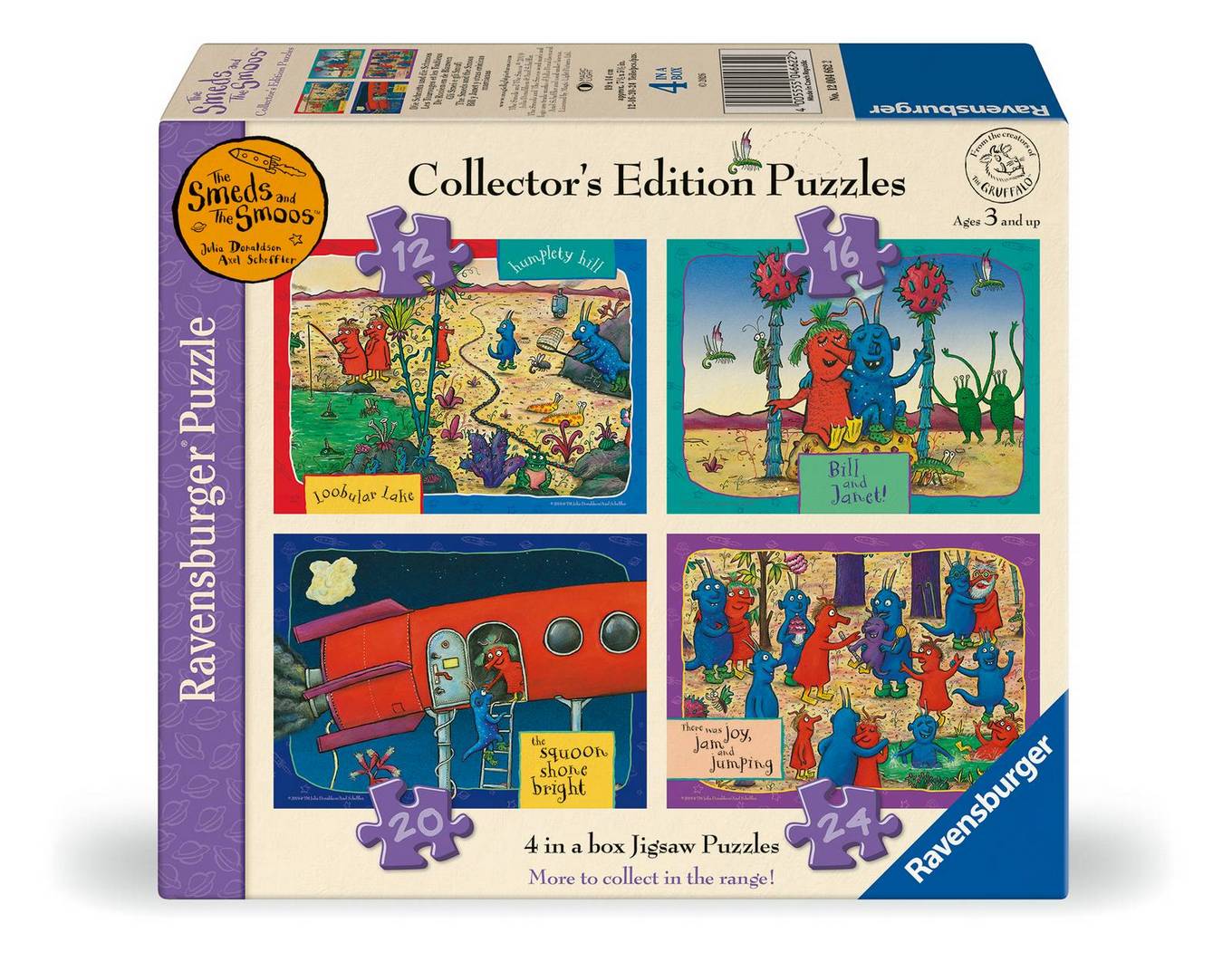 Ravensburger - Gruffalo & Friends Collection - The Smeds & Smoos - 4 in a Box Jigsaw Puzzle