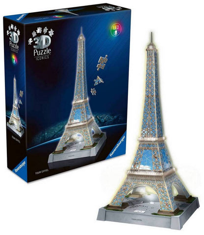 Ravensburger - Iconics - Eiffel Tower Light Up - 216 Piece 3D Jigsaw Puzzle