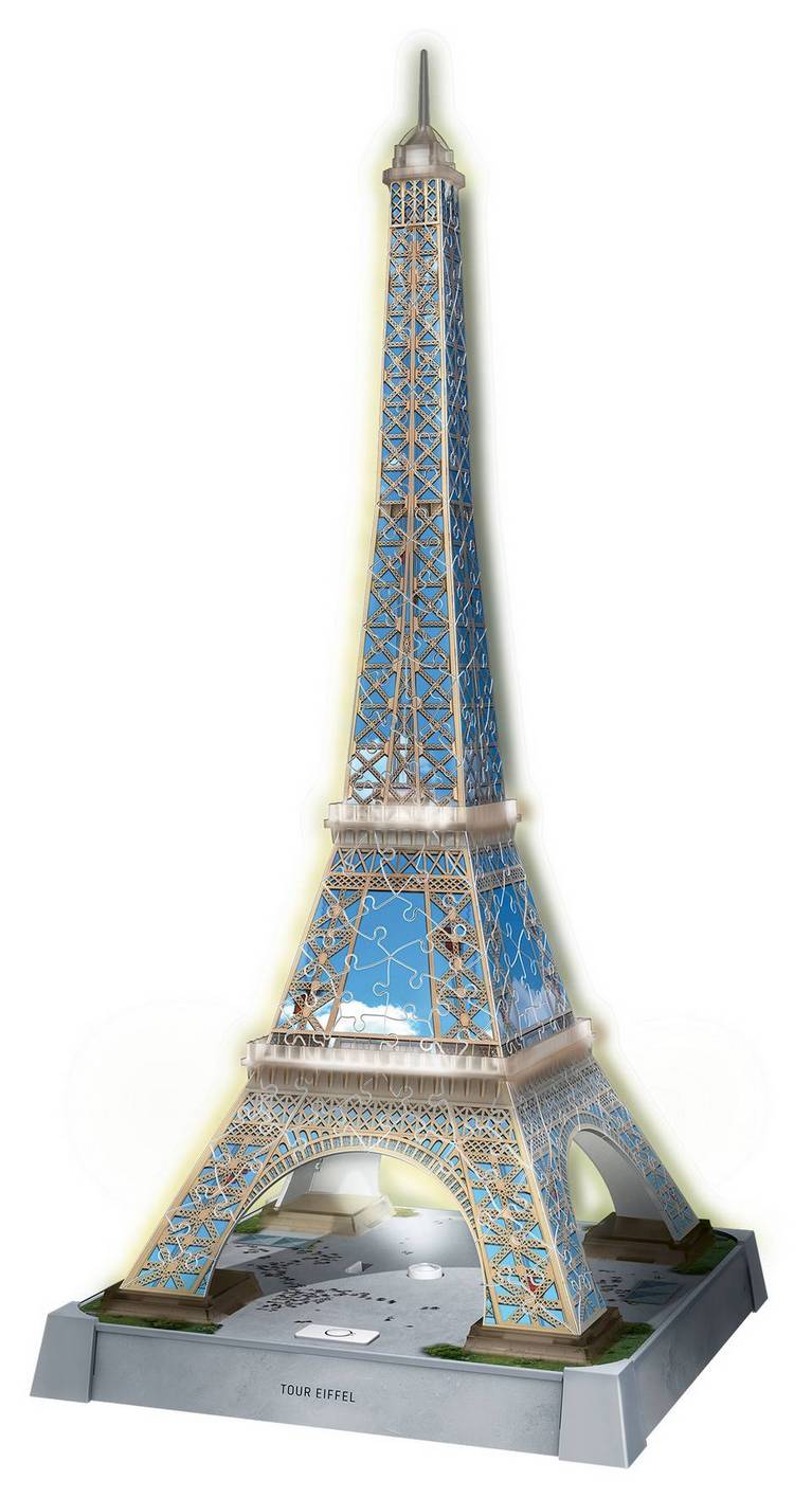 Ravensburger - Eiffel Tower Light Up - 216 Piece 3D Jigsaw Puzzle