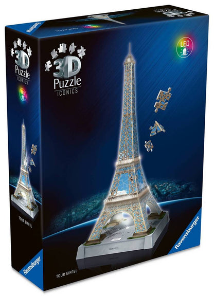 Ravensburger - Iconics - Eiffel Tower Light Up - 216 Piece 3D Jigsaw Puzzle