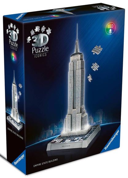 Ravensburger - Iconics - Empire State Building Light Up - 216 Piece 3D Jigsaw Puzzle