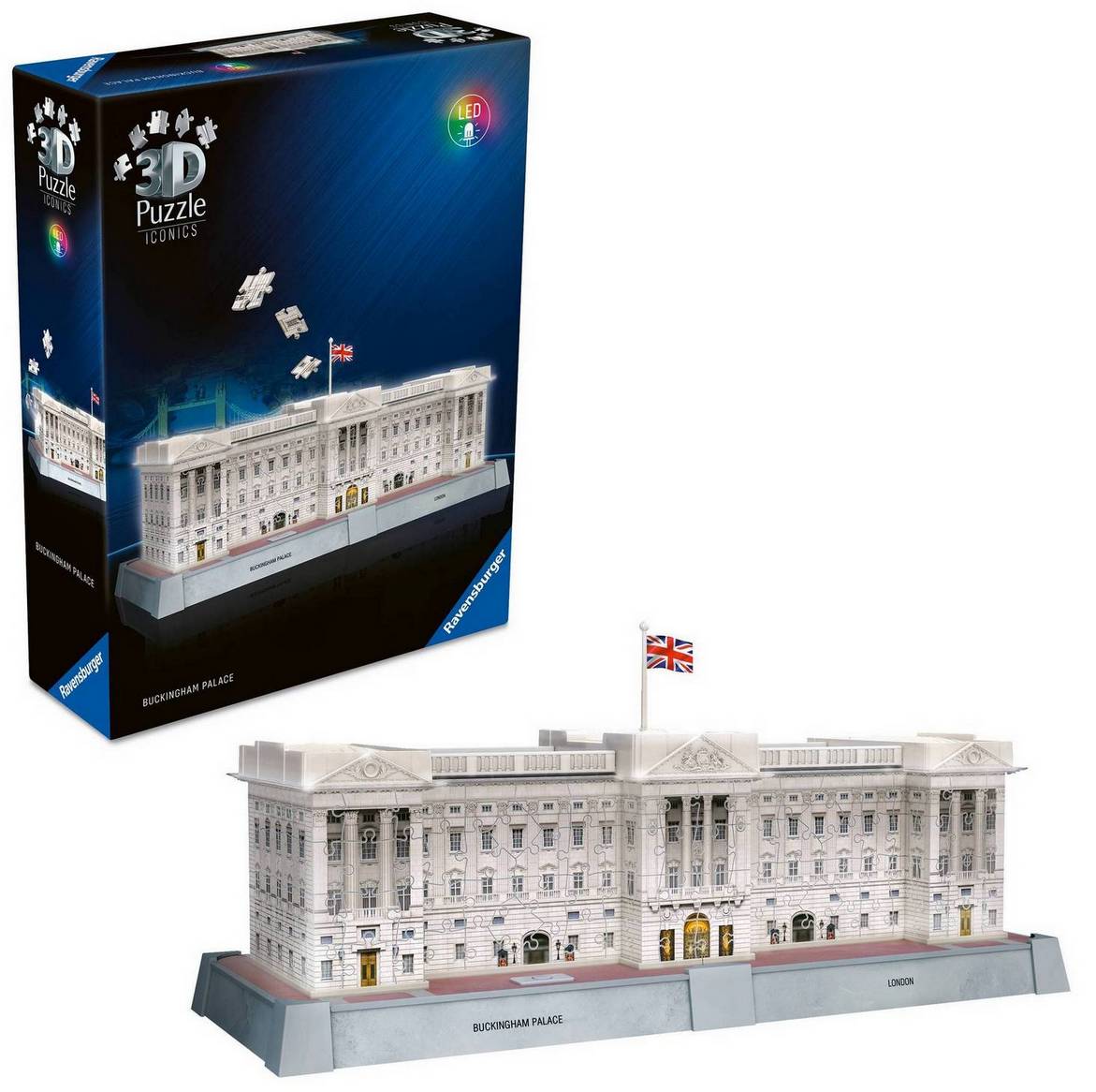 Ravensburger - Buckingham Palace Light Up - 216 Piece 3D Jigsaw Puzzle