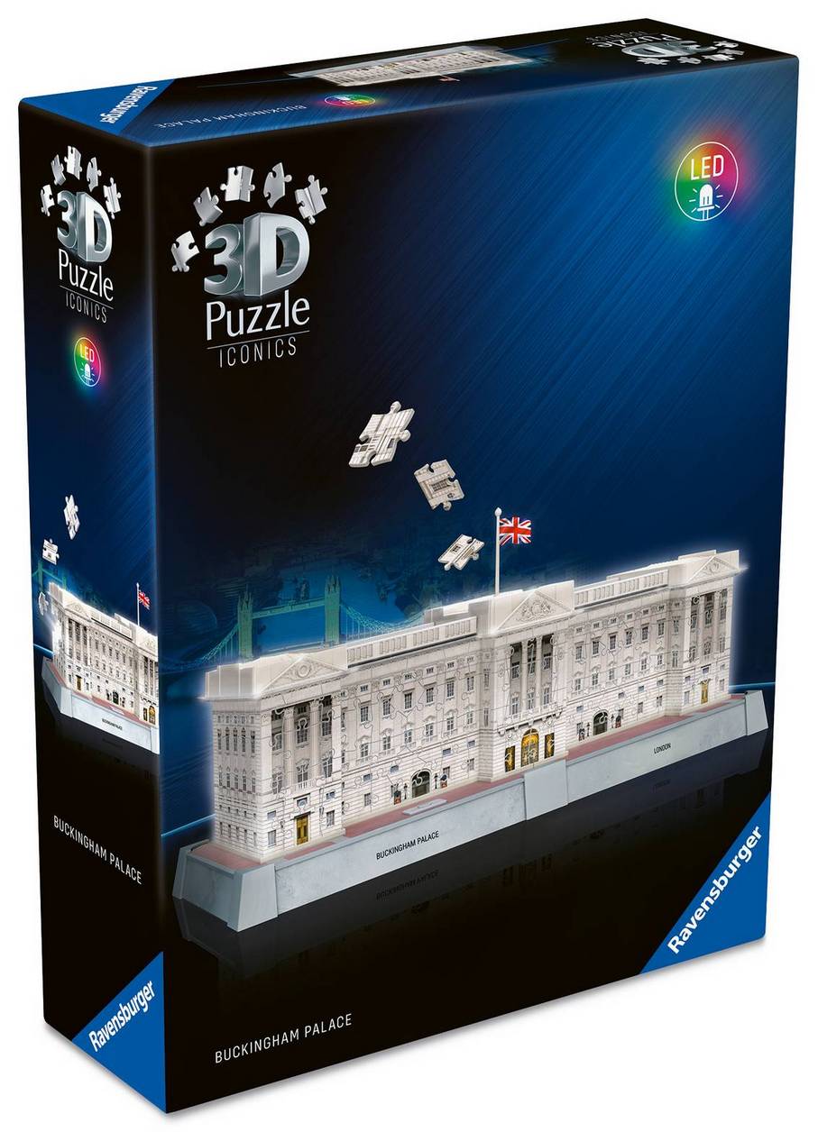 Ravensburger - Buckingham Palace Light Up - 216 Piece 3D Jigsaw Puzzle