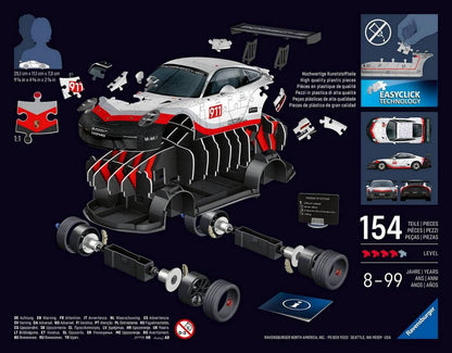 Ravensburger - Iconics - Porsche GT3 Cup - 108 Piece 3D Jigsaw Puzzle
