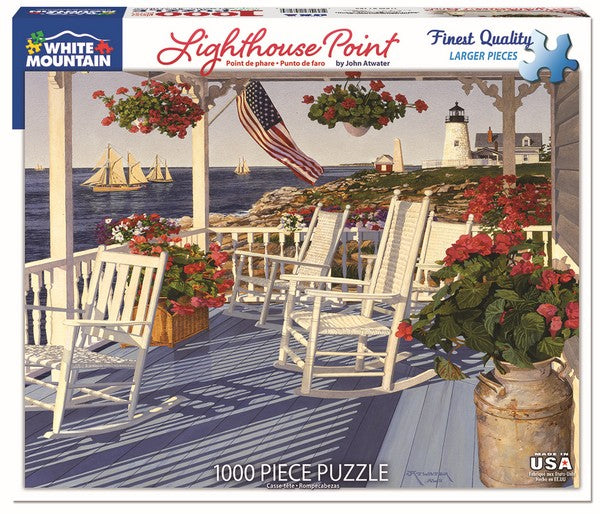 White Mountain - Lighthouse Point - 1000 Piece Jigsaw Puzzle