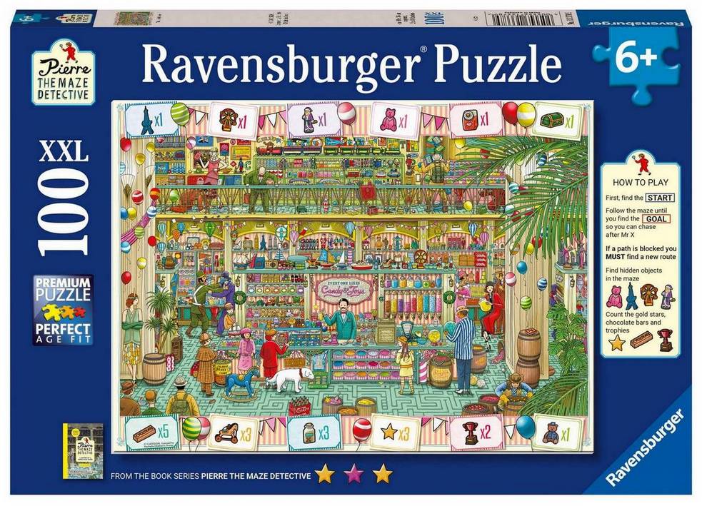 Ravensburger - Pierre the Maze Detective - The Candy Store - 100XXL Piece Jigsaw Puzzle
