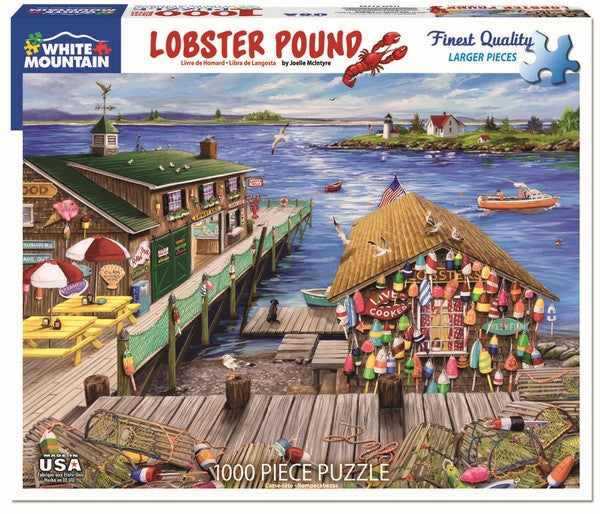 White Mountain - Lobster Pound - 1000 Piece Jigsaw Puzzle