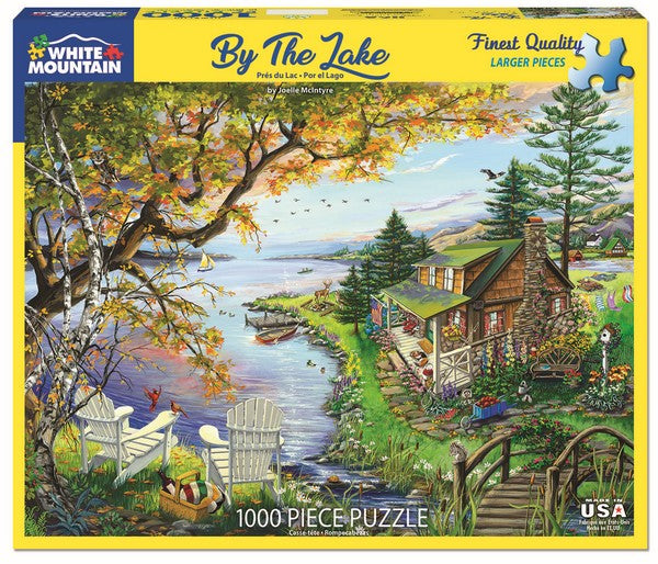 White Mountain - By The Lake - 1000 Piece Jigsaw Puzzle