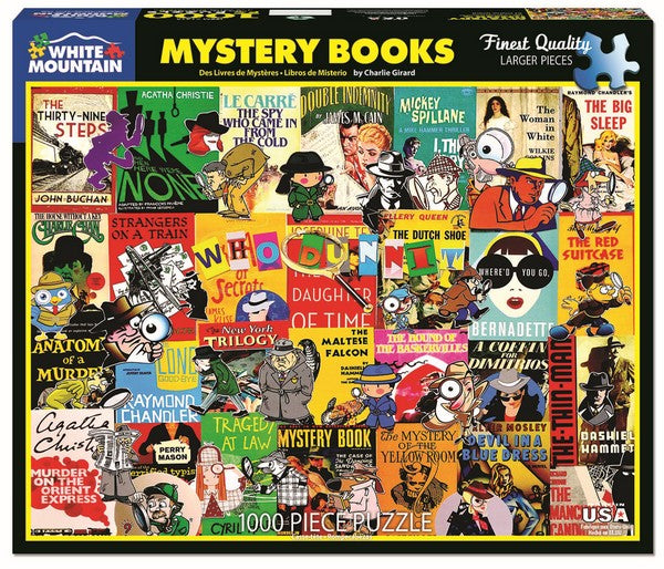 White Mountain - Mystery Books - 1000 Piece Jigsaw Puzzle
