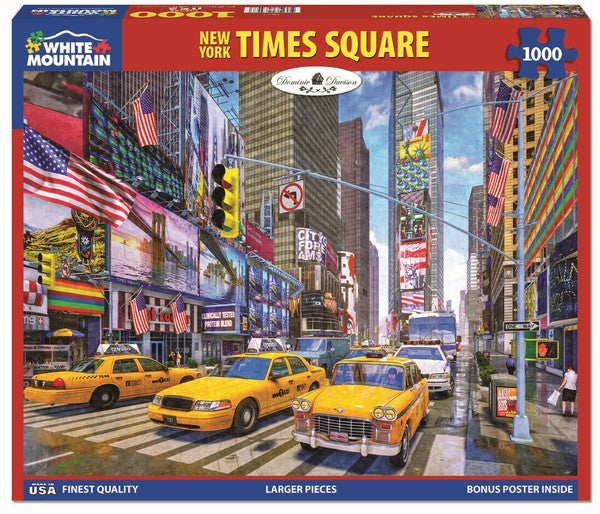 White Mountain - New York Times Square - 1000 Piece Jigsaw Puzzle