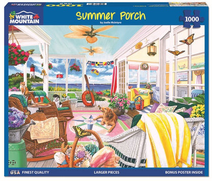 White Mountain - Summer Porch - 1000 Piece Jigsaw Puzzle