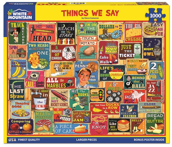 White Mountain - Things We Say - 1000 Piece Jigsaw Puzzle