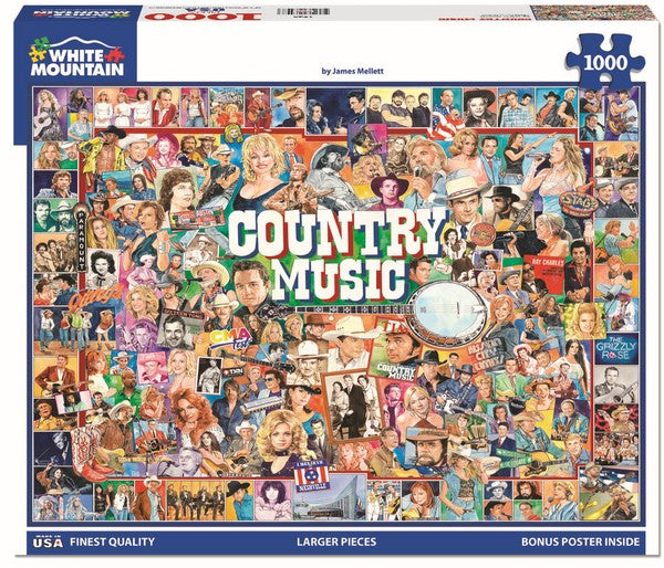 White Mountain - Country Music - 1000 Piece Jigsaw Puzzle