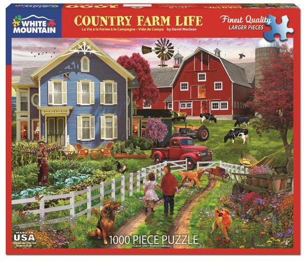 White Mountain - Country Farm Life - 1000 Piece Jigsaw Puzzle