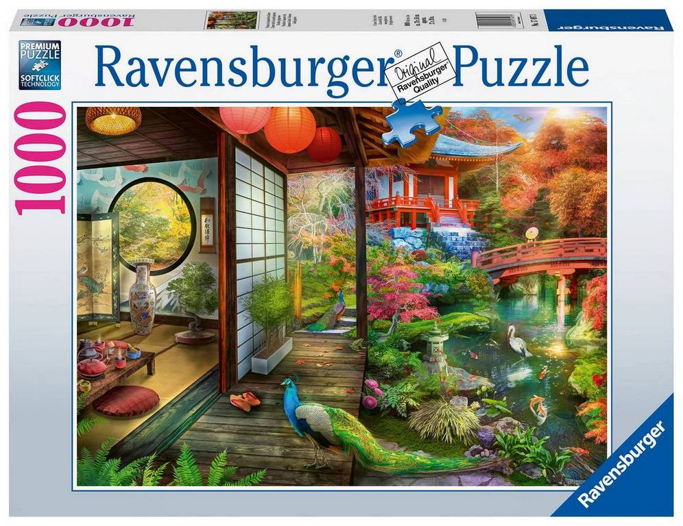 Ravensburger - Japanese Gardens Teahouse - 1000 Piece Jigsaw Puzzle