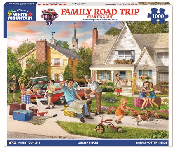 White Mountain - Family Road Trip - Starting Out - 1000 Piece Jigsaw Puzzle