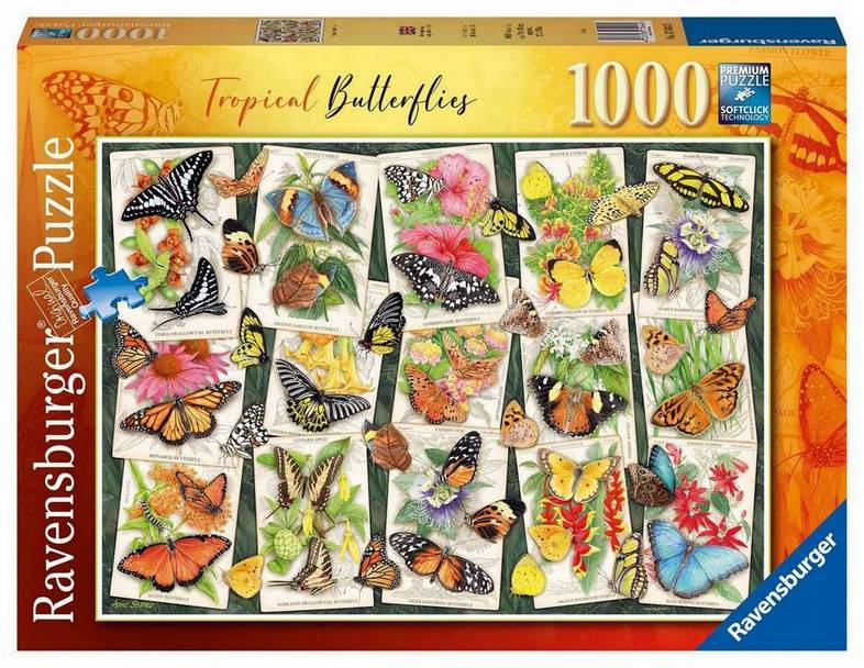Ravensburger - Tropical Butterflies - 1000 Piece Jigsaw Puzzle