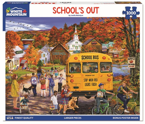White Mountain - Schools Out - 1000 Piece Jigsaw Puzzle