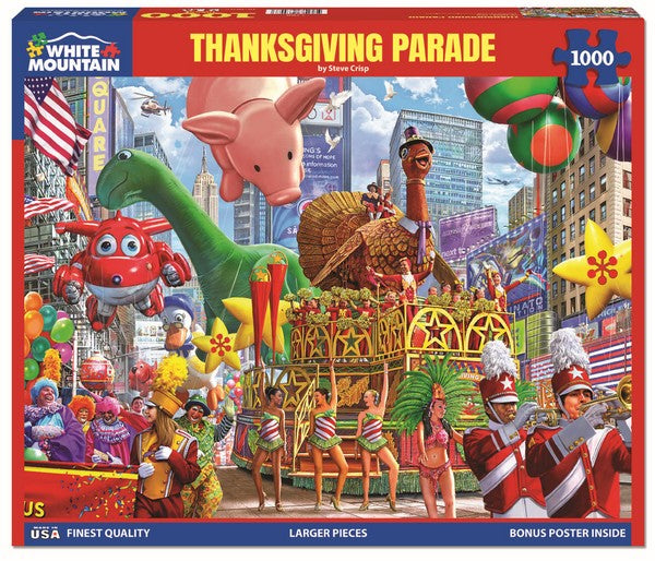 White Mountain - Thanksgiving Parade - 1000 Piece Jigsaw Puzzle