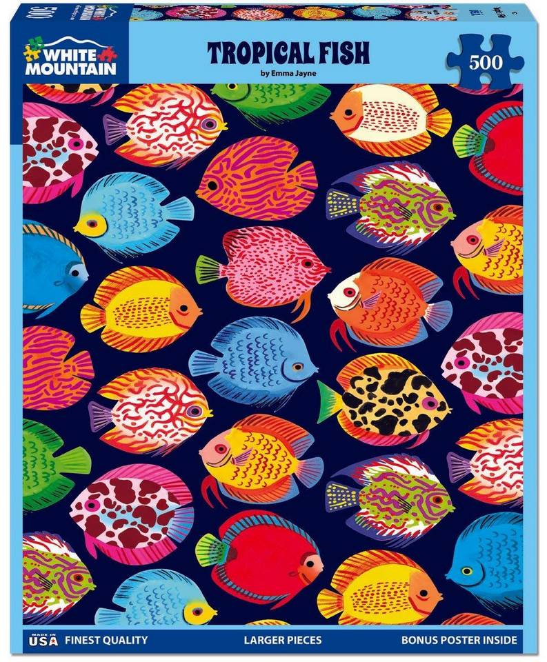 White Mountain - Tropical Fish - 500 Piece Jigsaw Puzzle