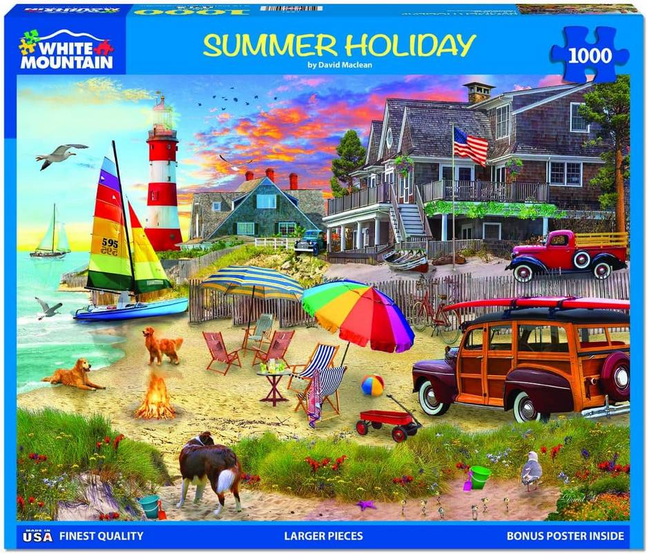 White Mountain - Summer Holiday - 1000 Piece Jigsaw Puzzle