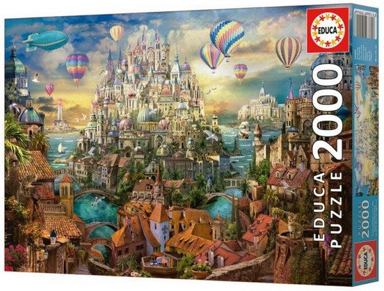 Educa - Dream Town - 2000 Piece Jigsaw Puzzle