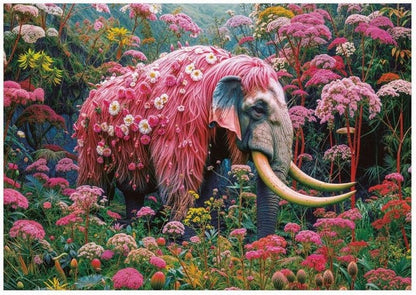 Educa - Floral Elephant - 1000 Piece Jigsaw Puzzle