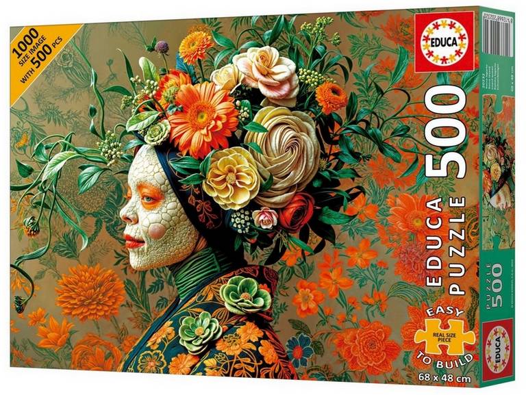 Educa - Lizard Queen - 500XL Piece Jigsaw Puzzle