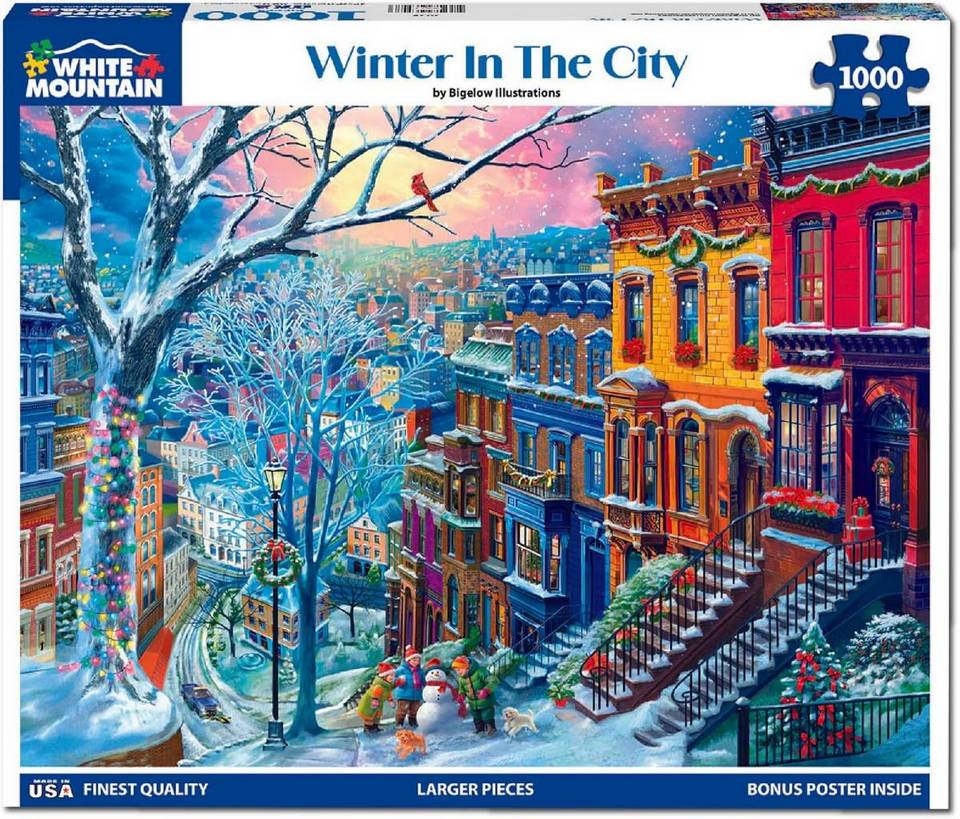 White Mountain - Winter In The City - 1000 Piece Jigsaw Puzzle