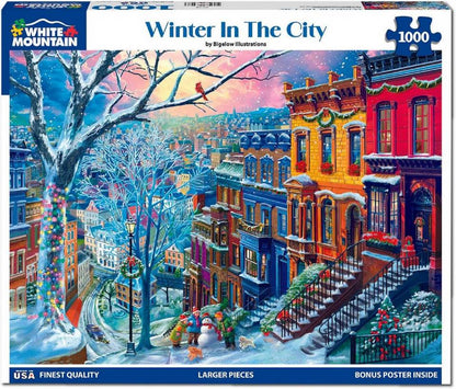 White Mountain - Winter In The City - 1000 Piece Jigsaw Puzzle
