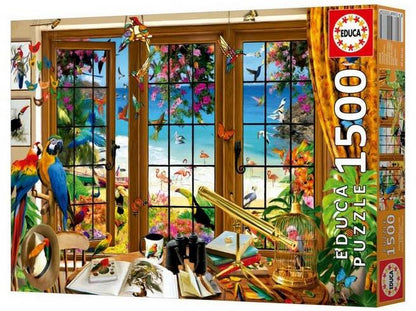 Educa - Birders Window - 1500 Piece Jigsaw Puzzle