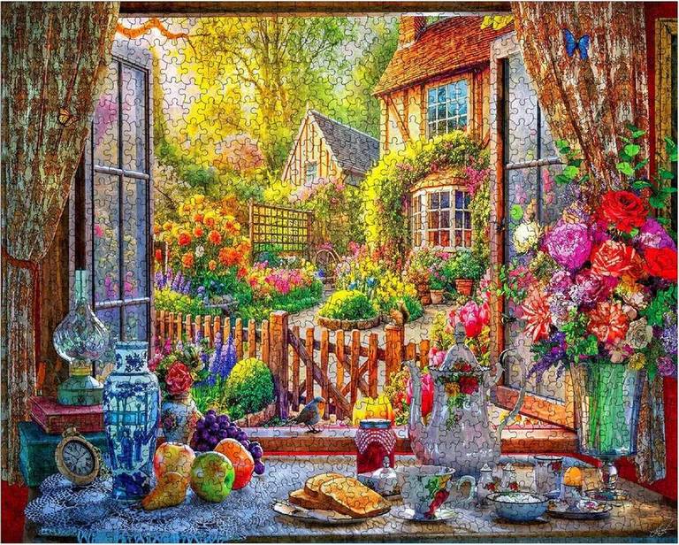 White Mountain - Country Breakfast - 1000 Piece Jigsaw Puzzle