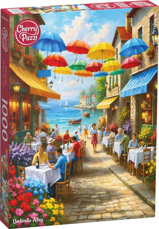 CherryPazzi - Umbrella Alley - 1000 Piece Jigsaw Puzzle